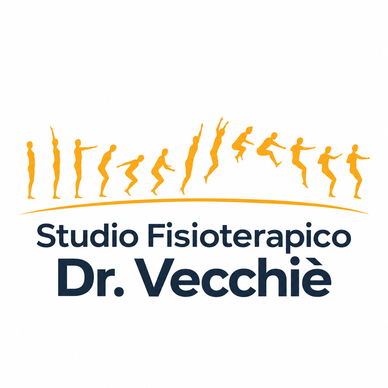 Logo fisioterapico con movimento dinamico
